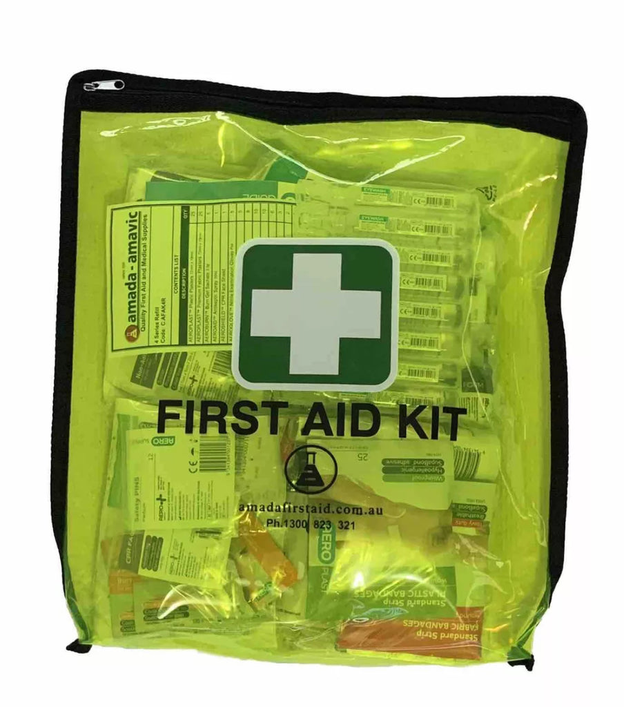 Hi Vis PVC Water Resistant First Aid Kit Workplace Code