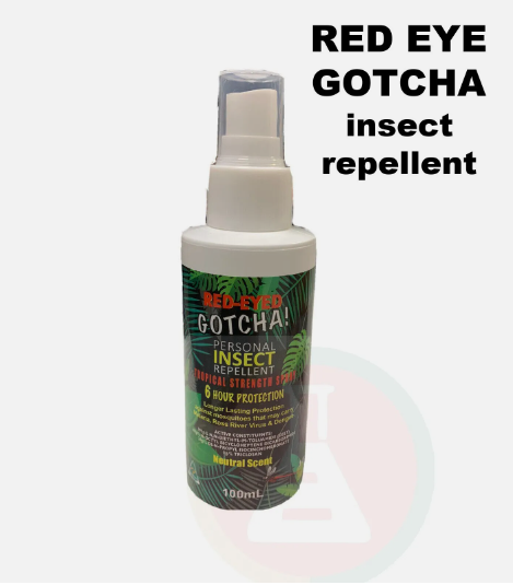 Insect Repellent Pump 100ml Red-Eyed Gotcha Tropical Strength