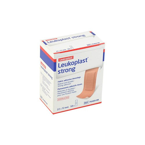 50 FABRIC ADHESIVE STRIPS LEUKOPLAST STRONG