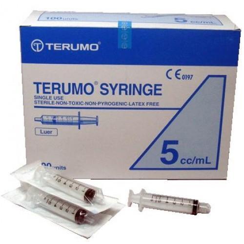 Terumo 5ml Syringe Luer Slip Box 100