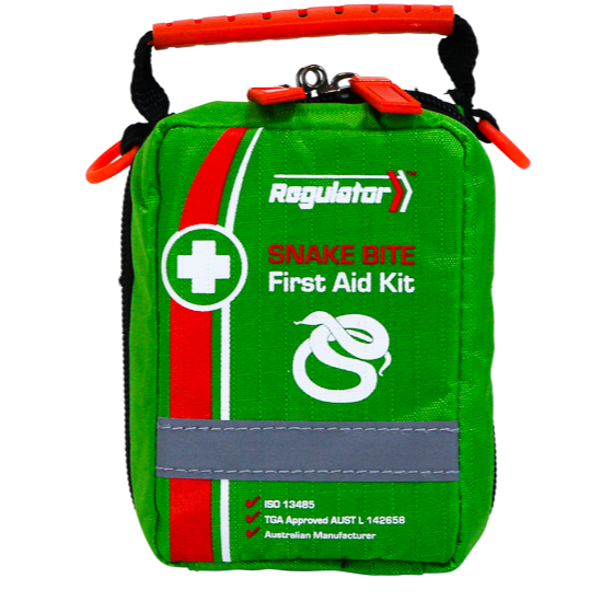 TRADIE FIRST AID KIT RED BAG OUTDOORS WITH SNAKE BITE KIT AND SAM SPLINT