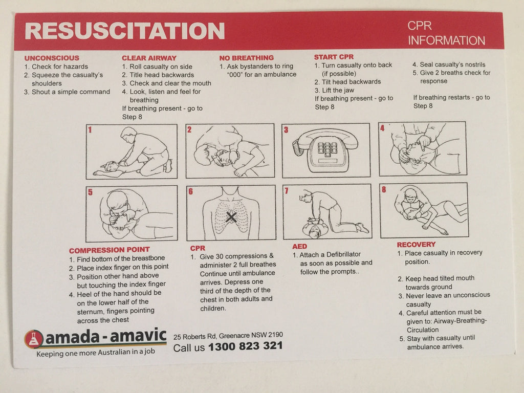 Cpr Card Fill In FIRST AID CPR CARD – Amada First Aid