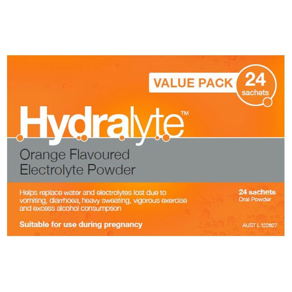 HYDRALYTE ORANGE SCH VPK 24 ELECTROLYTE POWDER SACHETS