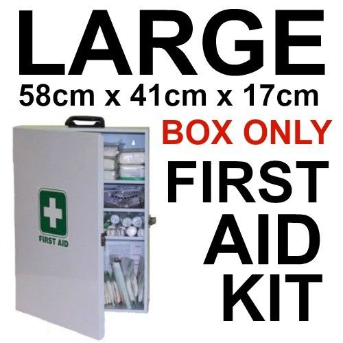 LARGE METAL FIRST AID WALL MOUNT