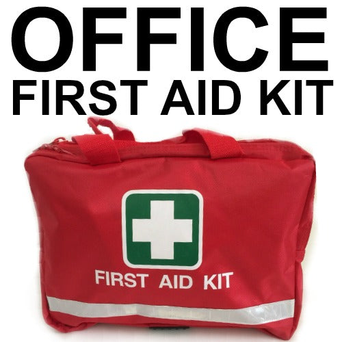 OFFICE STANDARD FIRST AID KIT RED BAG