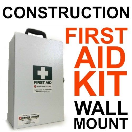 SMALL CONSTRUCTION METAL FIRST AID KIT