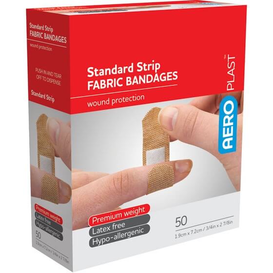 50 Fabric Bandage Strips