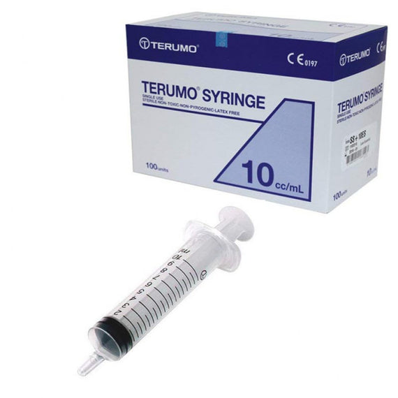 Terumo 10ml Syringe Luer Slip Box 100